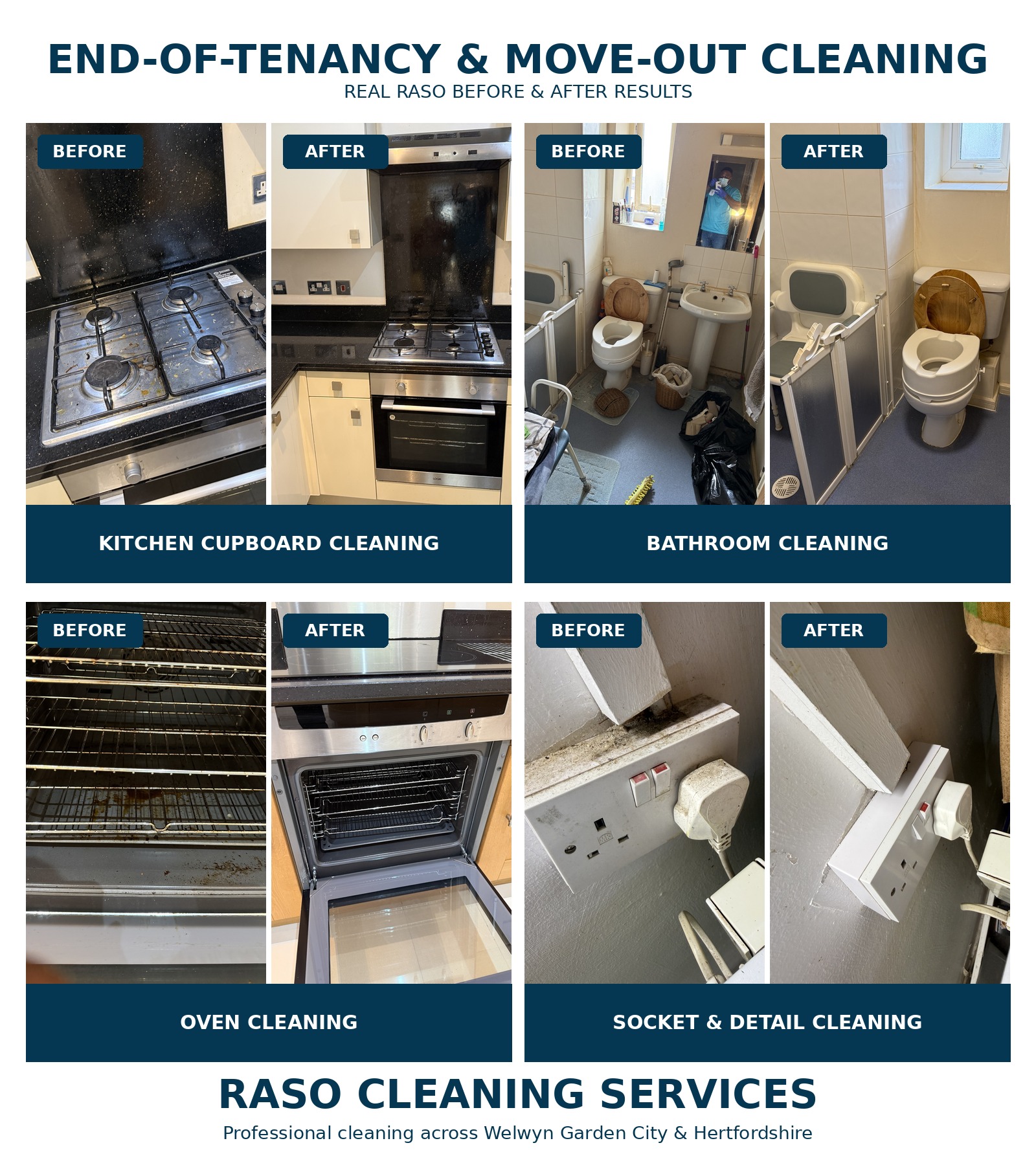 RASO End-of-Tenancy and Move-Out Cleaning before and after results
