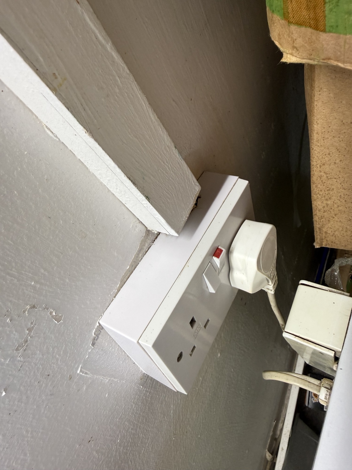 Socket after detailed end-of-tenancy and move-out cleaning