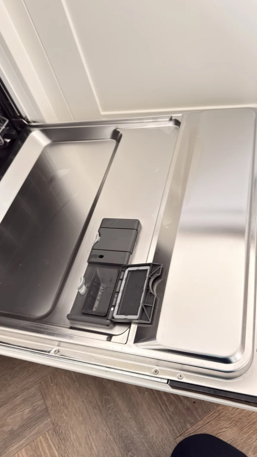 Detailed dishwasher interior cleaning by RASO Cleaning Service