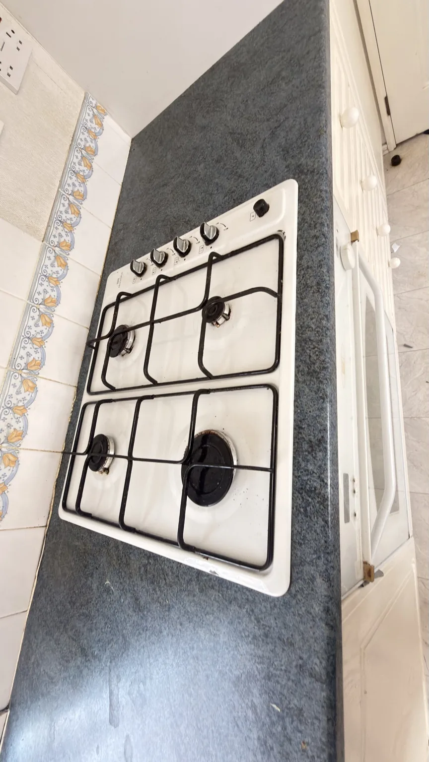 Clean gas hob and kitchen worktop after RASO cleaning
