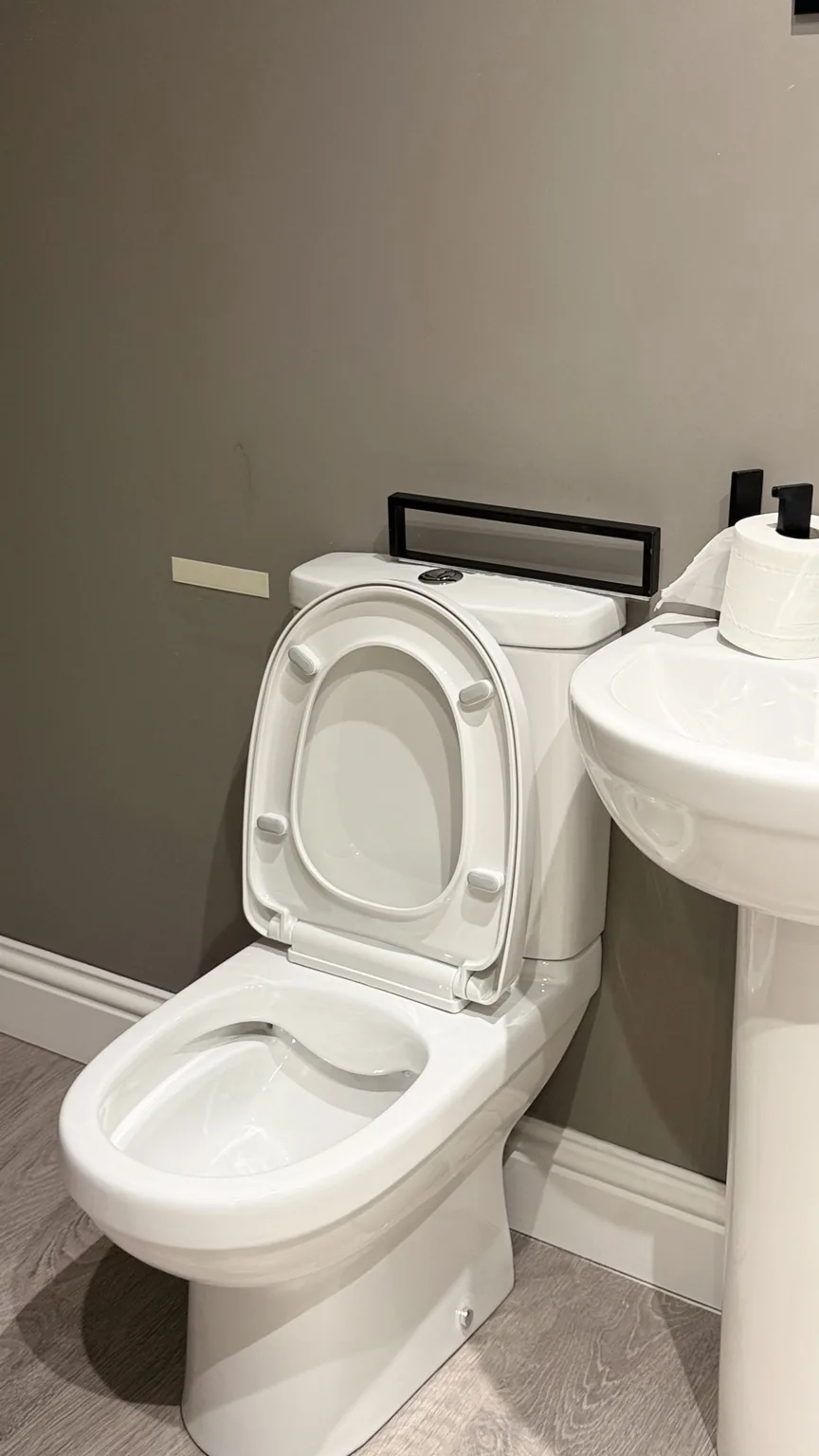 Clean modern toilet after detailed RASO bathroom cleaning