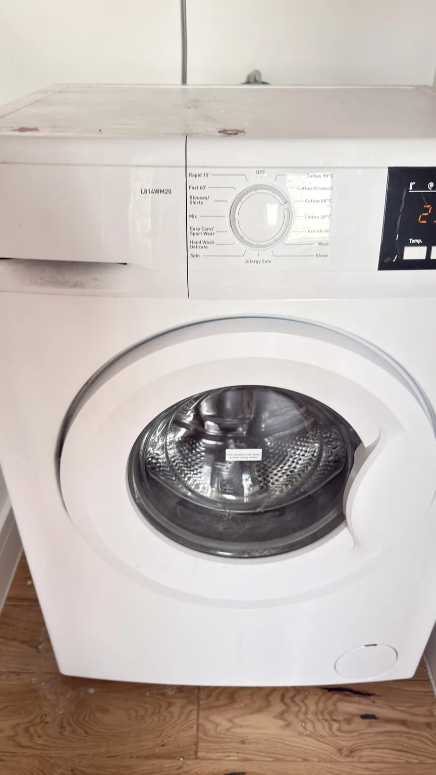 Washing machine prepared for RASO appliance cleaning