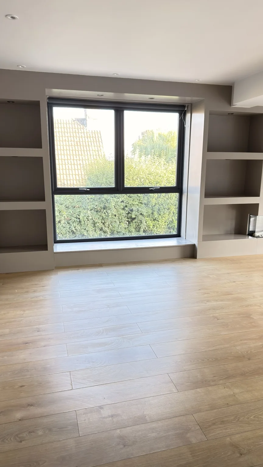 Clean modern window and surrounding room after RASO cleaning